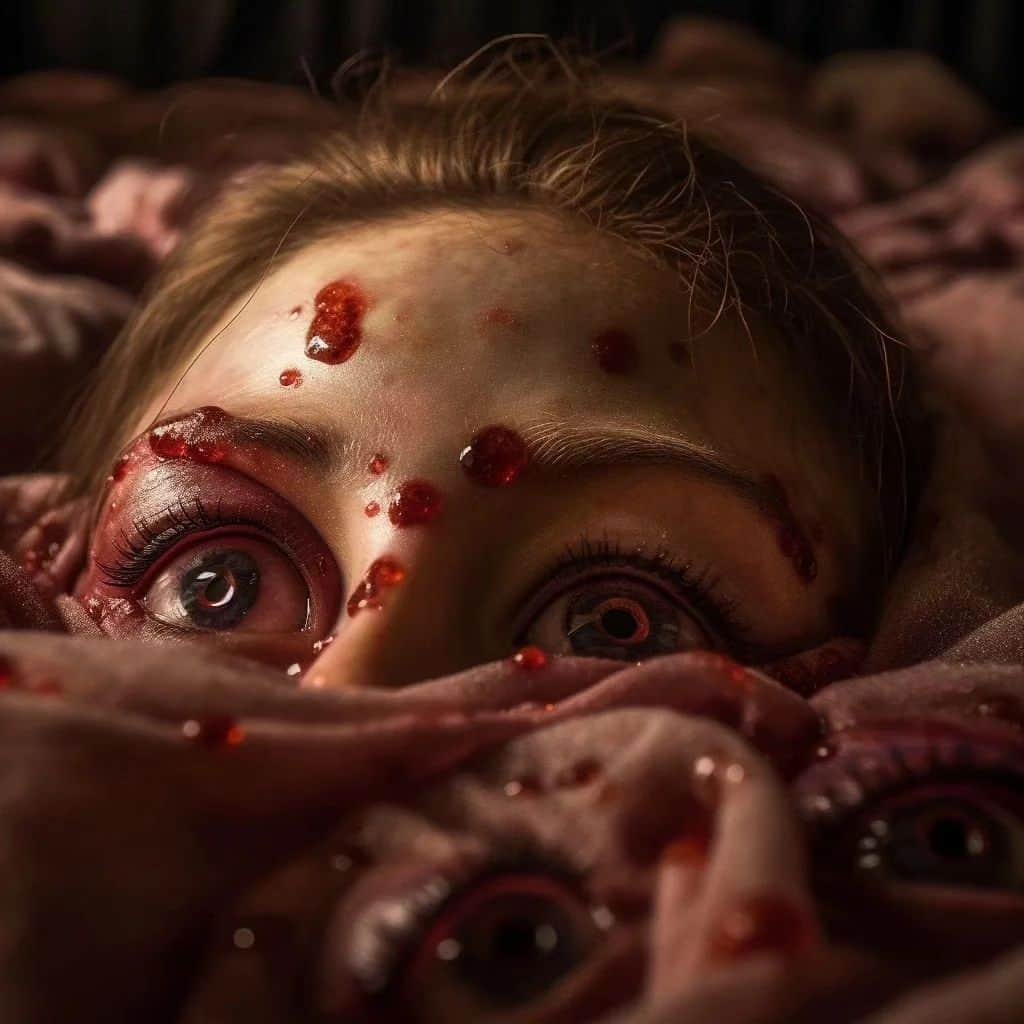 スラッシュさんのインスタグラム写真 - (スラッシュInstagram)「Reposted @kostle_laugh_with_dead Absorbed . . . #aiart #midjourney #midjourneyart #horror #macabre #blood #creepy #fear #scary #weird #strange  iiii]; )'」4月28日 7時21分 - slash