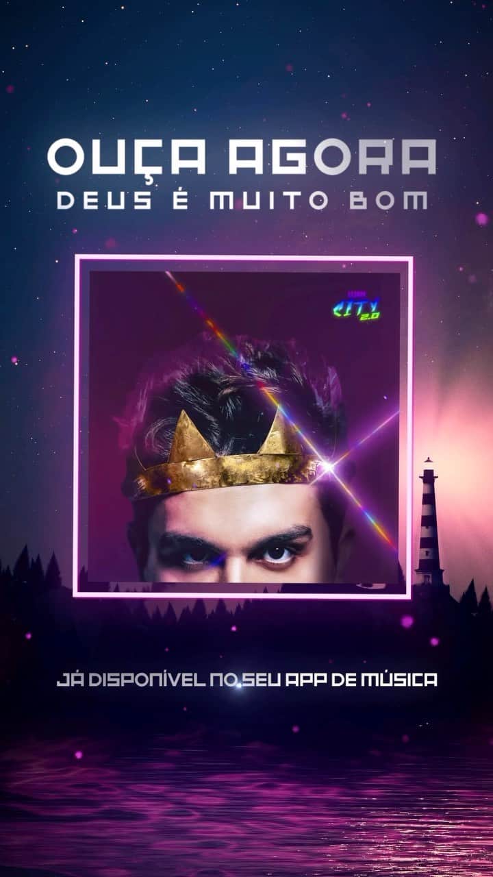 ルアン・サンタナのインスタグラム：「DEUS É MUITO BOM já está disponível no seu app de música preferido!! corre lá conferir 😍😍」