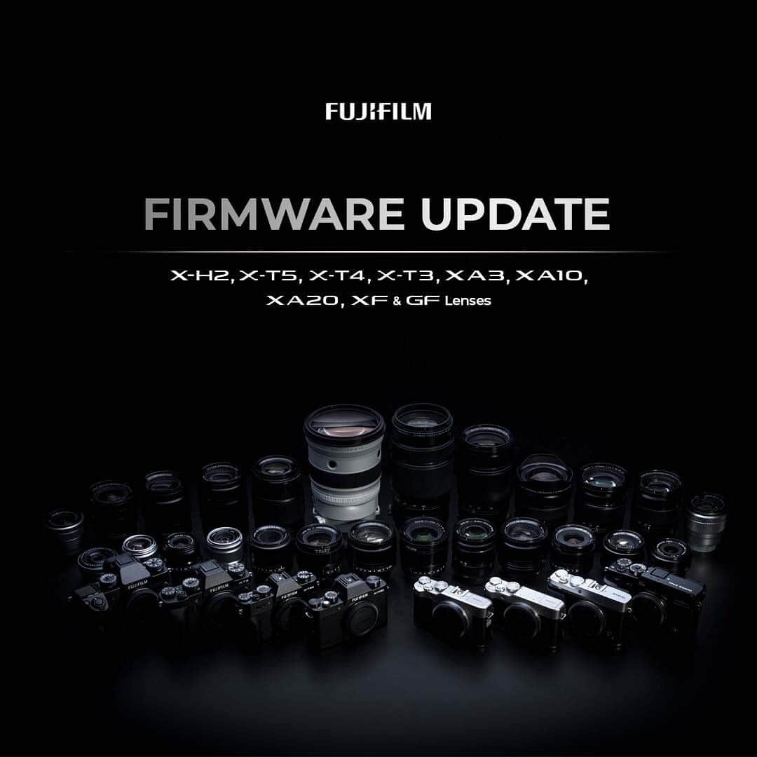FUJIFILM INDONESIAさんのインスタグラム写真 - (FUJIFILM INDONESIAInstagram)「Fujifilm has announced new firmware updates for X Series, GFX Series, XF and GF lenses. To download and install the relevant firmware for your camera body ands lenses, please visit the https://fujifilm-x.com/global/support/download/firmware/cameras/ website.  #Fujifilm_id #FujifilmIndonesia #GoFujifilm」4月28日 20時01分 - fujifilm_id