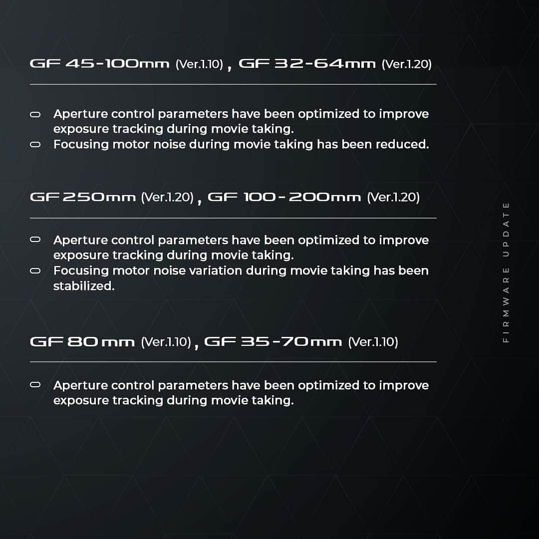FUJIFILM INDONESIAさんのインスタグラム写真 - (FUJIFILM INDONESIAInstagram)「Fujifilm has announced new firmware updates for X Series, GFX Series, XF and GF lenses. To download and install the relevant firmware for your camera body ands lenses, please visit the https://fujifilm-x.com/global/support/download/firmware/cameras/ website.  #Fujifilm_id #FujifilmIndonesia #GoFujifilm」4月28日 20時01分 - fujifilm_id