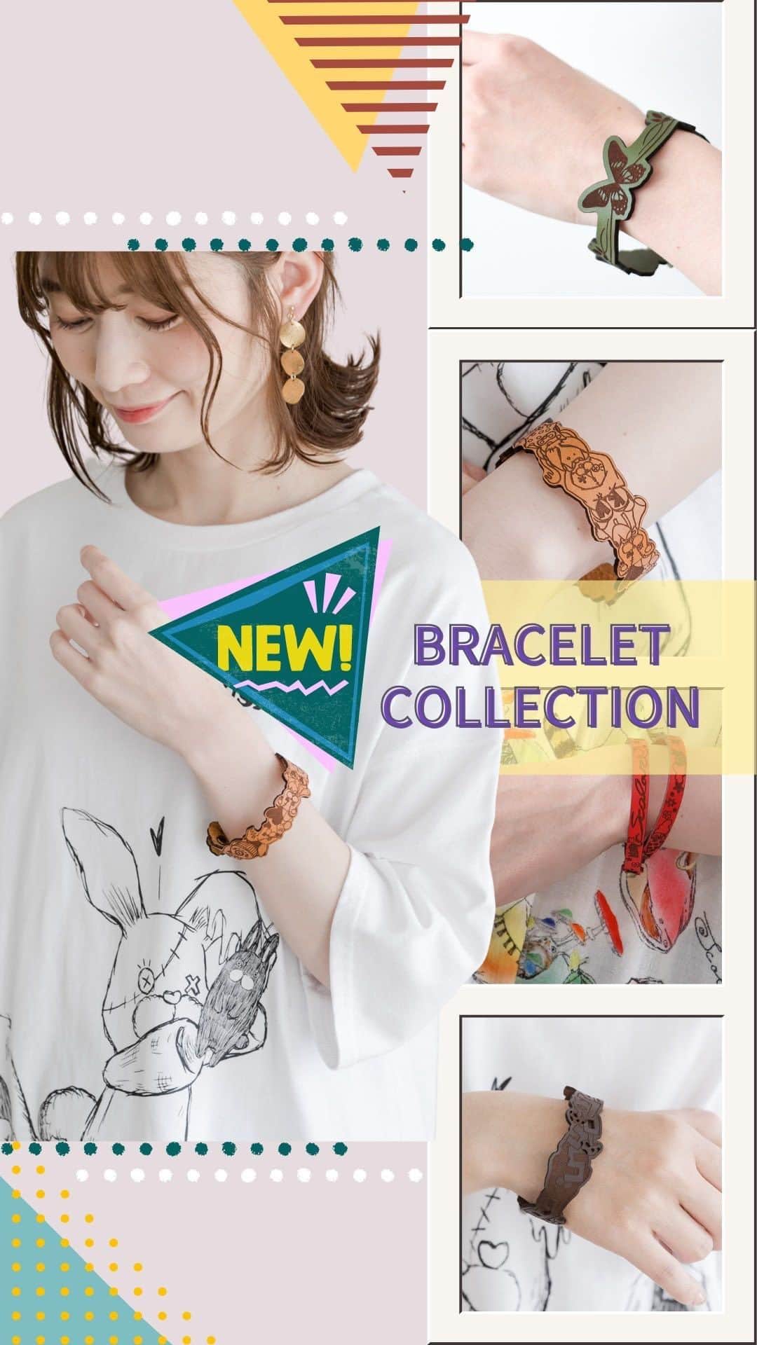 ScoLar(スカラー) ネットショップのインスタグラム：「🎀手元を彩るScoLarアクセ🎀  【国産】レザーを使用した、 おしゃれなブレスレット＆バングルをご紹介🥰 Tシャツやノースリーブ… 袖の短くなってくるこれからの季節のアクセントに！！ 手元にもScoLarをプラスして華やぎと可愛さを演出しよう🧡💛💚 二重巻きブレスレットとバングルの重ね付けもおすすめです🐹💕 ぜひご覧ください💨💨  ⁡⁡発売済みの商品は画像をタップして商品ページをチェック‍🗽 ⁡▶️ 詳しくは ⁡@scolar_netshop のサイトから☑️  ☆・☆・☆・☆・☆・☆・☆・☆・  🍌 #新作入荷 #newarrival  #今治産タオル #ブレスレット  ⁡⁡ ⁡ - scolarの他の商品はコチラ - #scolar #isscolar #scolarparity #スカラー #scolar_ootd   Photo⁡ ⁡@kazuhisataniguchi_309 @309studio_ ⁡  Hair⁡⁡⁡ ⁡@nanairo0420」