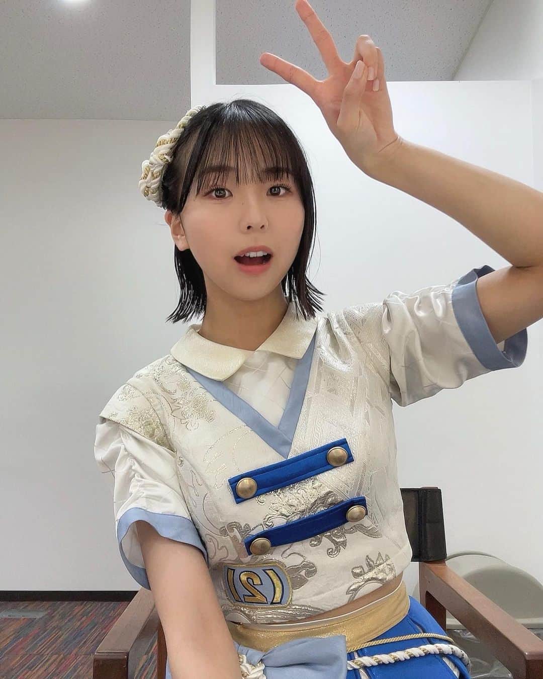 のインスタグラム：「****  こちらの衣装も💁‍♀️ お祭りわっしょい衣装  #アイドル　#衣装　#ブルー　#深海のように深い　#青」