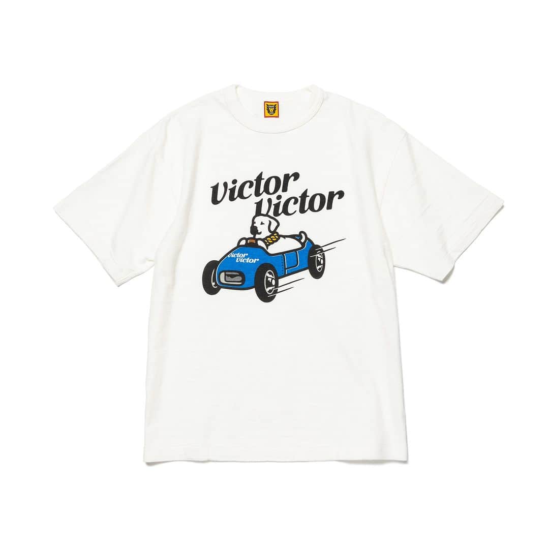 HUMAN MADEさんのインスタグラム写真 - (HUMAN MADEInstagram)「“VICTOR VICTOR T-SHIRT” is available at 29th April 11:00 am (JST) at Human Made Online Store.   4月29日AM11時より、”VICTOR VICTOR T-SHIRT” が HUMAN MADE のオンラインストアにて発売となります。  HUMAN MADE定番の丸胴ボディーを使用したグラフィックTシャツ。スラブ生地ならではの柔らかく独特な風合いと、オリジナルグラフィックが特徴です。  Graphic T-shirt with Human Made’s standard rounded body. Woven from slub yarn, it has a soft, unique texture and features a original graphic.」4月28日 11時12分 - humanmade