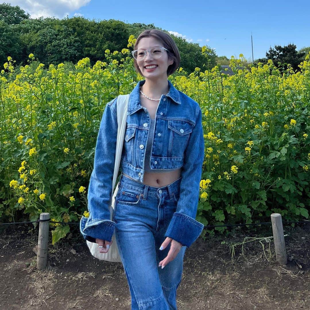 矢部ユウナのインスタグラム：「Nemophila 🌼　ロッキンでしか行ったことのなかった️ひたちなか海浜公園🫢ドライブしながら楽しかった♡」