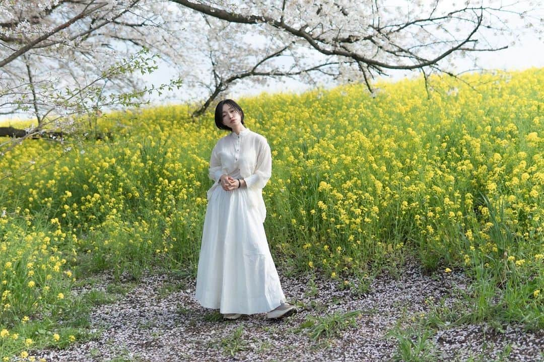 江守沙矢さんのインスタグラム写真 - (江守沙矢Instagram)「桜の絨毯と菜の花 座ってると上から桜吹雪が降ってきます🌸  ちなみに菜の花はめっちゃ花粉つきますｗ  #熊谷桜堤 #日本桜100選 #日本さくら名所100選  #桜 #sakura #桜と菜の花 #日本の桜 #springflower #springday #kumagaya #ポートレート #portrait #springflower  #japanspring #japanesegirl  #さくら  #photo #photography 　#jalan_sakura2023 #sakuraportraits  #写真に物語を #物語のある写真を撮りたい  #カメラで日常に魔法を  #絵みたいな写真  #カメラ女子 #季節のポートレート #カメラのある生活　#透明感のある世界 #日々是好日　#日常をドラマチックに #日常をきりとる」4月28日 12時37分 - saya_emori