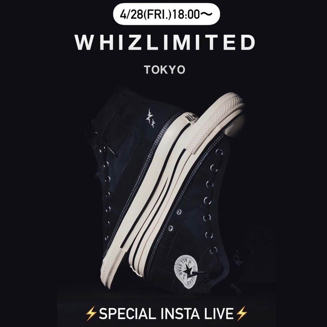 ミタスニーカーズさんのインスタグラム写真 - (ミタスニーカーズInstagram)「今夜18:00より CONVERSE ALL STAR US HI WLMS "WHIZLIMITED x mita sneakers"のリリースに合わせて、 @zozotown Special Instagram Live を開催致します。」4月28日 12時49分 - mitasneakers
