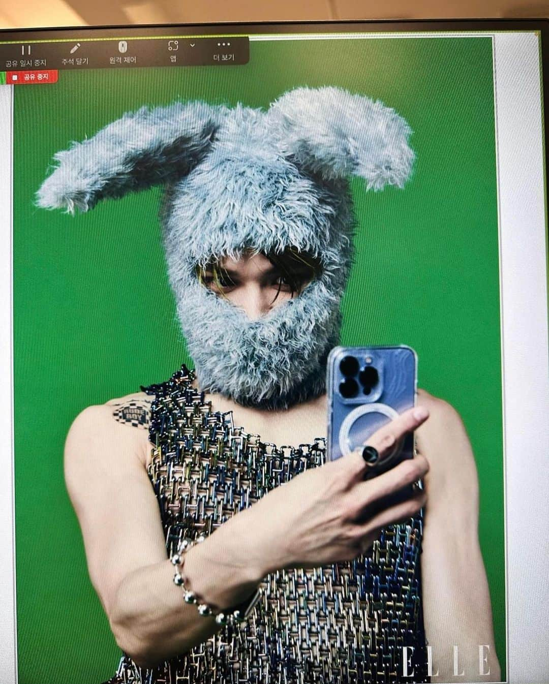 AMBUSHさんのインスタグラム写真 - (AMBUSHInstagram)「@taeoxo_nct AMBUSHed in BUNNY BALACLAVA, BEAR BALACLAVA, and 3D PRINTED A CHAIN HAND CRAFTED CHAIN TOP in new @ellejapan issue.  Now available at our WEBSHOP and WORKSHOP.」4月28日 12時53分 - ambush_official