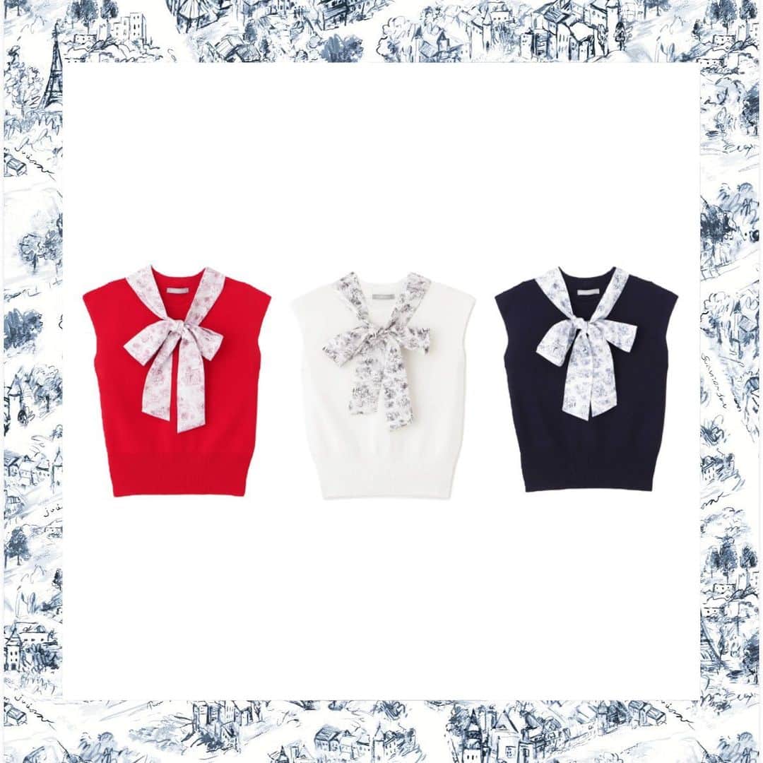 のインスタグラム：「チズガラシリーズ🗺️ 📣2BUY10%OFF・Wポイント【 4/28-4/30･WEBのみ開催】 ￣￣￣￣￣￣￣￣￣￣￣￣￣￣￣￣￣￣￣￣ 4/28-4/30の期間中 2BUY10%OFF・Wポイントをオフィシャルストアにて開催🛍️ 新作アイテムが4月28日より続々入荷致しましたので 是非この機会にご覧ください！  さらに！ 展示会でも大人気だったチヅガラシリーズが 4/28(金)より 発売💌 架空の街をオリジナルで描き起こした地図柄は "JILL by JILL STUART"のロゴも隠れている 遊び心もあるデザイン。  . 🔸2Wayチズガラスカーフニットトップス 商品番号 1253170036 ¥ 9,900（税込）  夏も大活躍の 2Wayチズガラスカーフニットトップスは 存在感のあるスカーフがポイント。 前でのリボン結びはもちろん、 後ろで結んでアップヘアにするスタイルもお勧め。 清涼感があるシャリみのニットで暑い時期も快適。 リボンは取ることもできるので シンプルなニットトップスとしても着用できます。  ￣￣￣￣￣￣￣￣￣￣￣￣￣￣￣￣￣￣￣￣￣ #ジルバイジルスチュアート  #jillbyjillstuart #jillby  #2023ss」