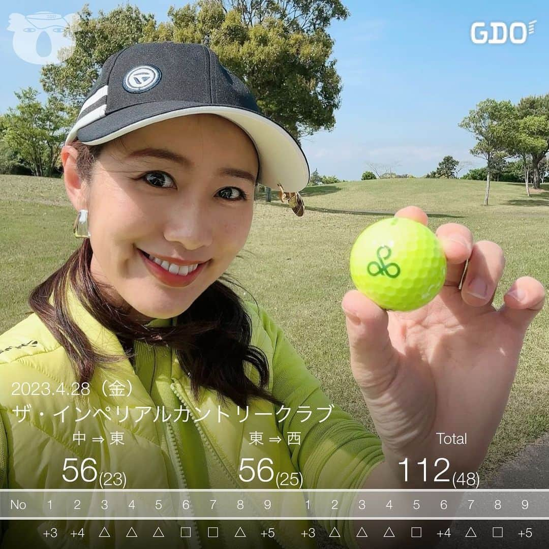 守永真彩さんのインスタグラム写真 - (守永真彩Instagram)「. . 今日もゴルフ🏌️‍♀️💓 昨日の失敗を反省してトライしたら 少しずつ前後半まとまってきました〜👏🏻  池に2回入ったり(しかも池to池。笑) 前・後半最後のホールは疲れが出たのか... どちらも9打叩くという大失態を犯したんですけどね🤣笑  昔ゴルフを回ってた時と同じようなスコアでも、バーディーチャンスがあったり内容が変わってきてやり甲斐を感じています🥰  千里の道も一歩から！ 地道にコツコツがんばります🔥  🏌️‍♀️美浦村のマークの入ったボールも可愛いし飛ぶしお気に入りです🫶  #目指せ100ぎり　#100ぎり #ゴルフ #ゴルフ女子　#golf #美浦村　#美浦村民　 #美浦に住んでるとゴルフ場が近くてよき　 #ゴルフボール　#taylormade  @taylormade_golf_japan_apparel_  れーなちゃんとお揃いーっ☺️💓」4月28日 20時19分 - maayamorinaga