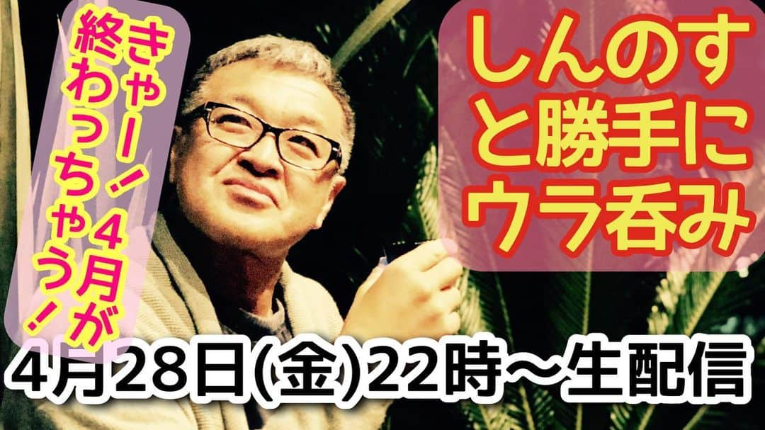 古本新乃輔さんのインスタグラム写真 - (古本新乃輔Instagram)「やれやれ 月日の流れが早すぎて  昨日は何をしたのか？ も憶えてないぞ、な老化現象にもめげず。  自分も皆さんとグダグダしながら、 ゆっくりチャットトークさせてもらいまっさっ。  #YouTube  #しんのす家  #しんのすと勝手にウラ呑み  #古本新乃輔  https://youtube.com/live/1jzVygqCAuQ (プロフィール欄のリンクツリーからYouTubeへジャンプしてね！)」4月28日 15時41分 - shinnosukefurumoto