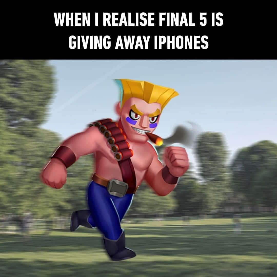9GAGさんのインスタグラム写真 - (9GAGInstagram)「📱Final 5 iPhone Giveaway 🎁 Act fast and join Final 5's giveaway with your friends! 💨  Follow these rules to join:  1. Download Final 5 ➡️ Link in bio 2. Share your code with 4 friends 3. Play together and reach Level 10   Final 5 is a fast-paced time survival action RPG with fun shooter, melee, roguelite and roguelike elements. Survival is your only goal. Play today ➡️ Link in bio!  *The giveaway is held by Final 5. Final 5 reserves the right to make the final decision in case of any dispute.  @final5_official #final5 #giveaway #ifunSG」4月28日 17時08分 - 9gag