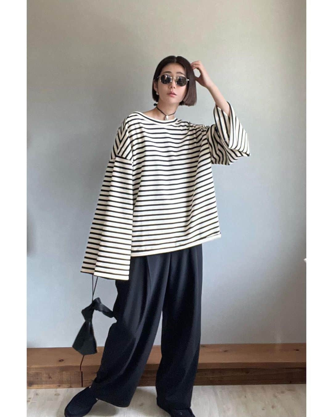 ジュジュのインスタグラム：「リアル...♡  ゆるっとcoordinate🐰  #akarih #hrkフク」