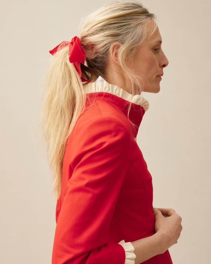 キャベジズ&ローゼズさんのインスタグラム写真 - (キャベジズ&ローゼズInstagram)「Introducing the beautiful Bruton coat in striking red cotton drill.  #NewArrival #CabbagesandRoses #SS23 #ThisGloriousLife」4月28日 18時00分 - cabbages_and_roses
