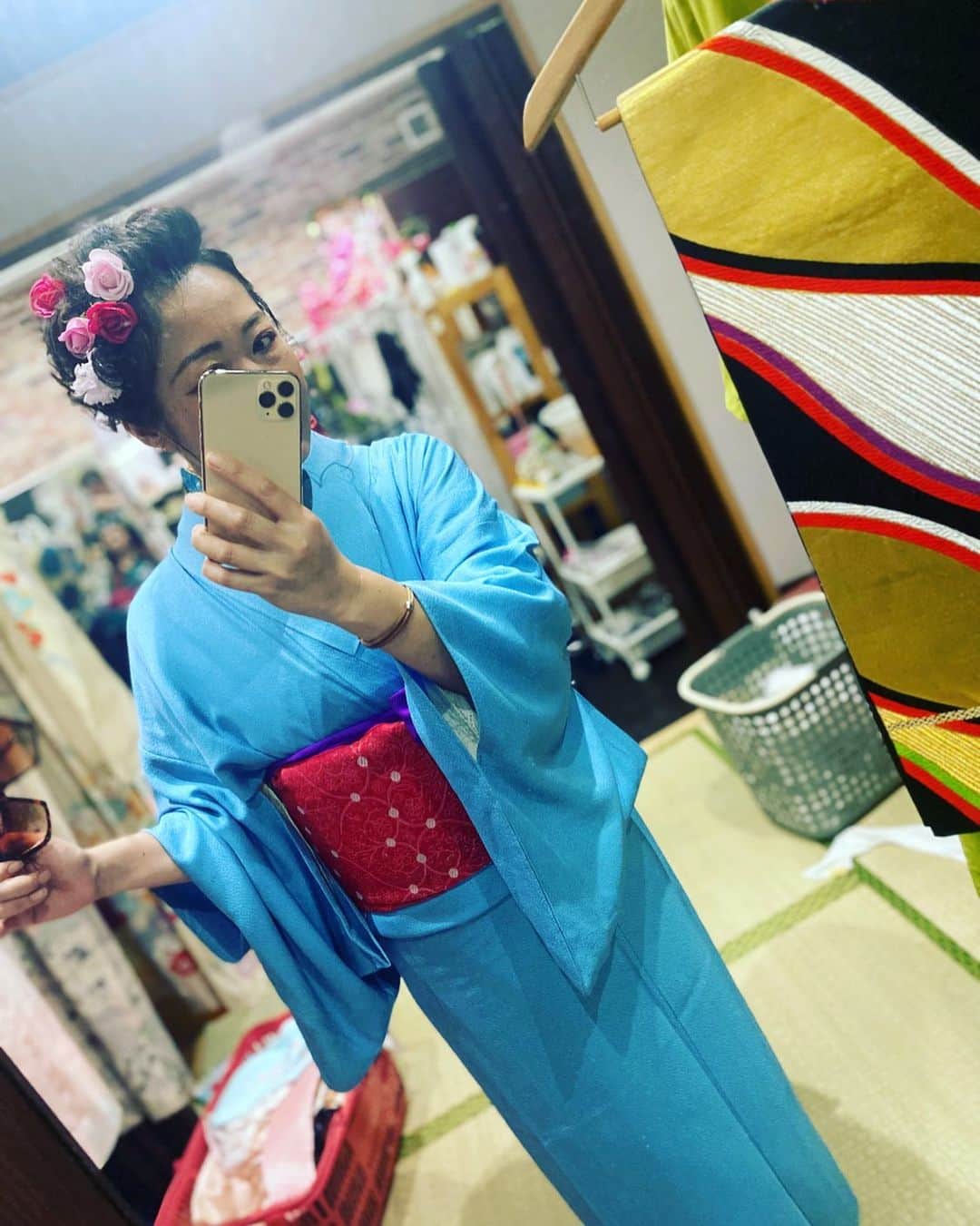 三谷晶子さんのインスタグラム写真 - (三谷晶子Instagram)「着物なう👘👘👘  #着物 #kimono  #奄美大島」4月28日 18時26分 - akikomitani