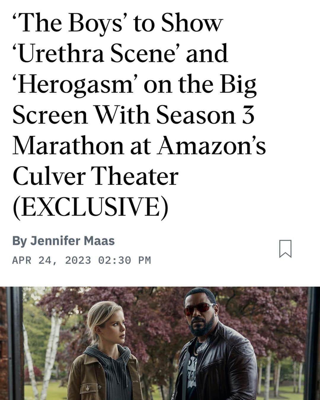 ラズ・アロンソのインスタグラム：「Who’s at Superhero day today? You saw it on @variety first! Crevices, fluids and masterful performances on deck!!! Season 3 marathon on full blast today!!」