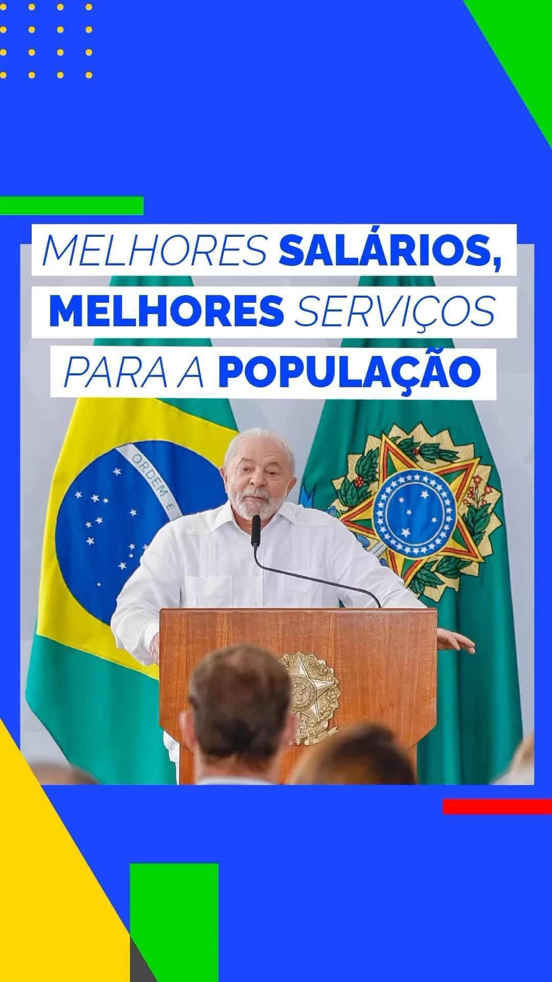 ジルマ・ルセフのインスタグラム：「O presidente @lulaoficial oficializou nesta sexta-feira (28/4) o reajuste do salário dos servidores públicos federais em 9%.   No ato, o presidente celebrou a volta do diálogo entre governo, sindicatos e empresários, é também reforçou a importância de valorizar os funcionários públicos.   🎥 Audiovisual/PR」