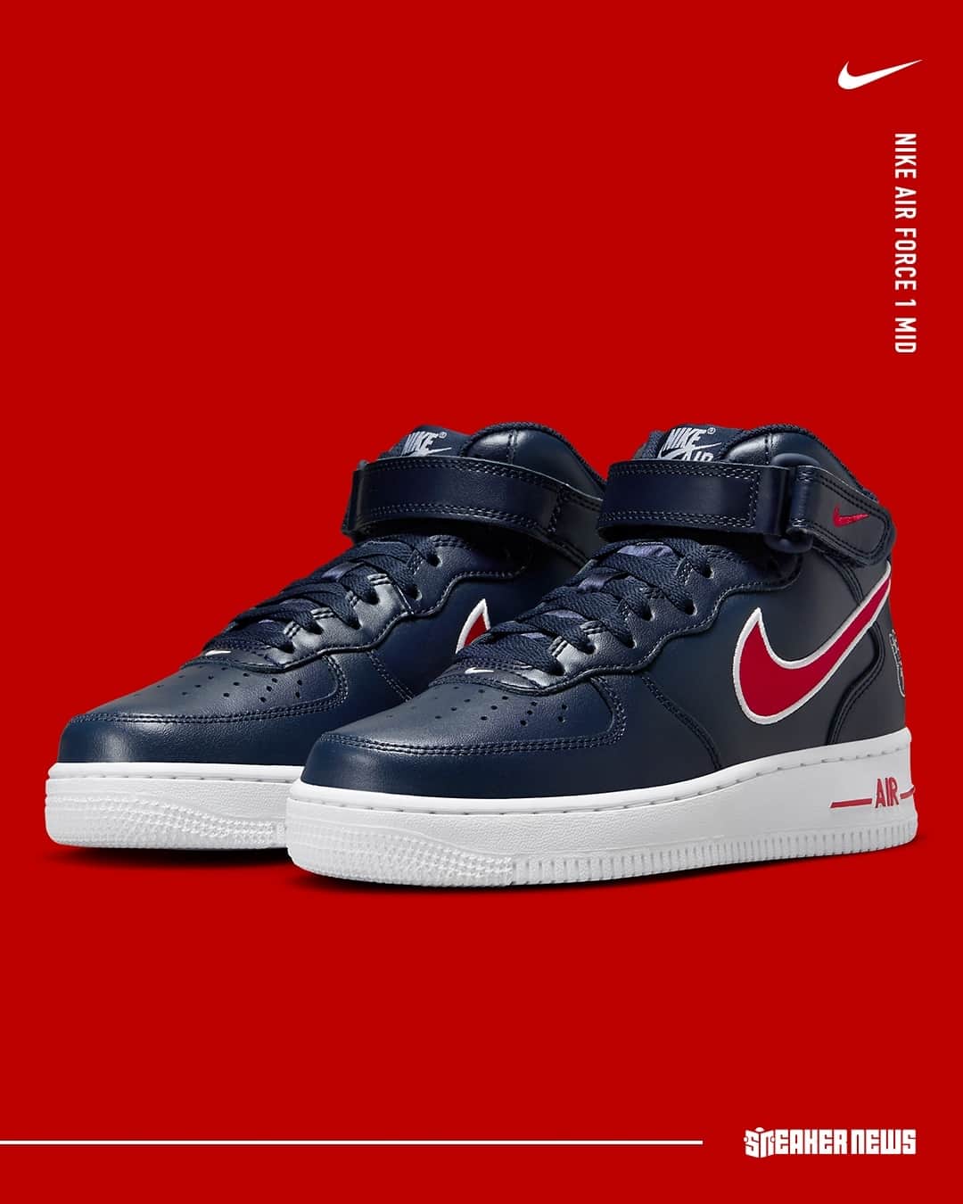 Sneaker Newsさんのインスタグラム写真 - (Sneaker NewsInstagram)「Nike pairs up the Air Force 1 Low "Houston Comets Four-Peat" with an AF1-Mid in navy! Tap the link in our bio for a first look.」4月29日 5時01分 - sneakernews