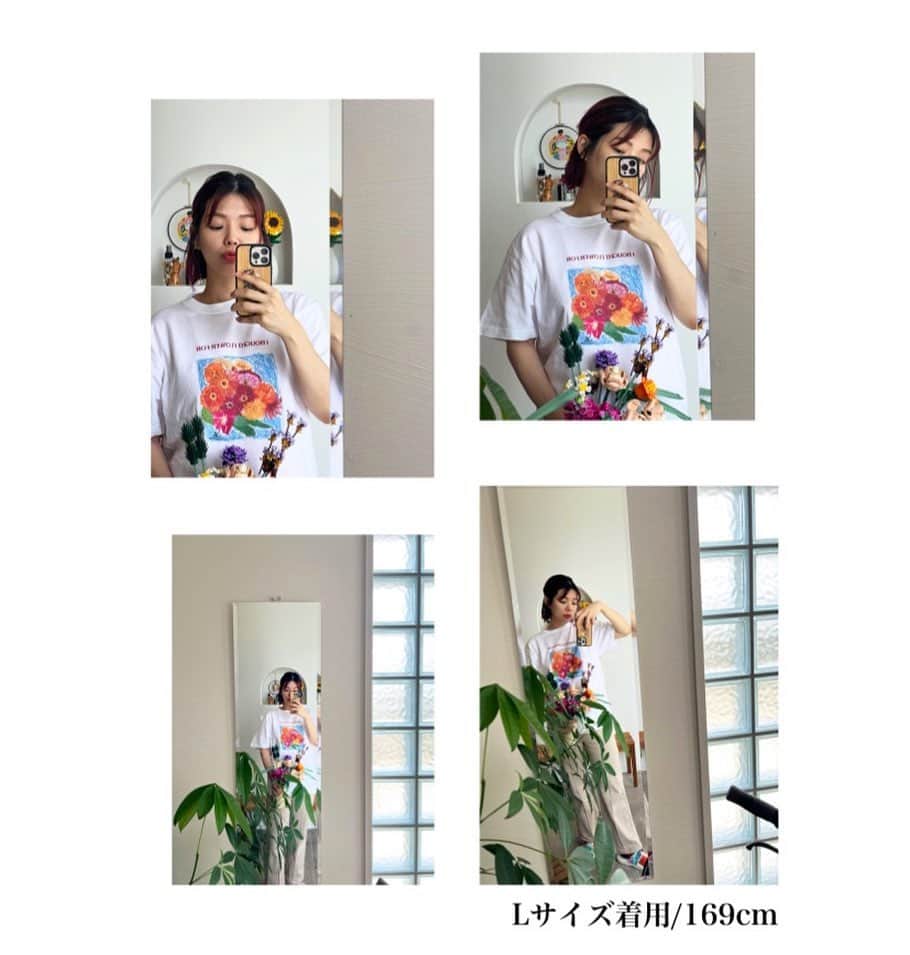 original brand 【ilu098】さんのインスタグラム写真 - (original brand 【ilu098】Instagram)「💐シリーズ最新作💐 「お花を買ってきたよ」Tシャツ Designed @airi_ilu  サイズ: S M L XL  《販売》　 店舗: 4/29(土)11時~ Web: 4/29(土)19時~  GWの初日を彩る 最高に可愛い1枚が誕生します。　 アイル花とご一緒にるんるんで ホリディを楽しもう。  #ilu098 #白t #花のアイル暮らし #花tシャツ #沖縄ファッション #半袖tシャツ #iboughtflowers」4月28日 20時42分 - ilu098