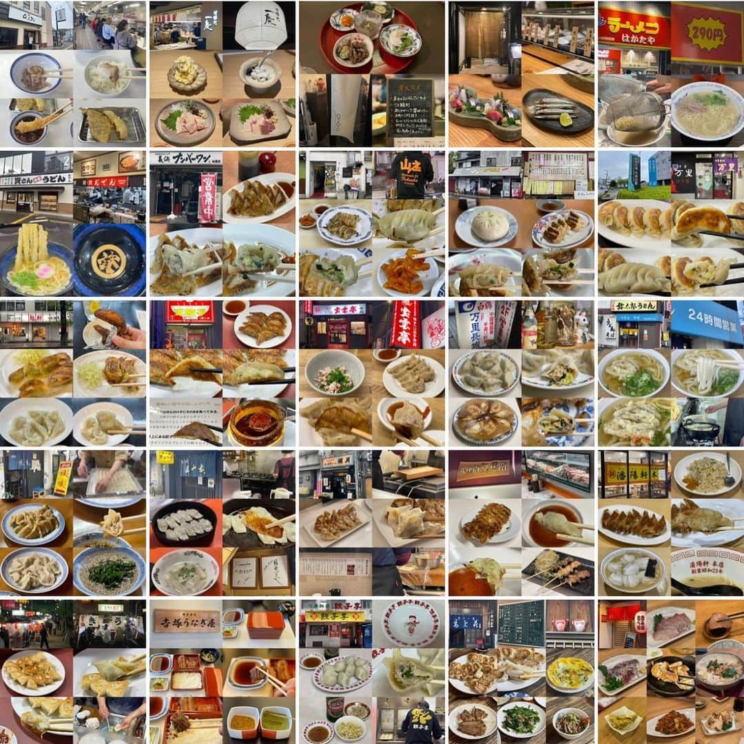 のインスタグラム：「昨日までの福岡滞在4日間で、27店舗の飲食店を食べ歩き！ (少し久留米にも足を伸ばして、巡った餃子店は18店/27店ギョザいます🥟)  食において本当に素晴らしくエキサイティングな街でした。 住んでみたいってより、もはや生まれてみたい街♪  また必ず福岡で仕事のついでに食べ歩きをするか、食べ歩きのついでに仕事をするか、何しろ福岡再訪すると誓ったのでした。  #福岡 #福岡グルメ #博多 #博多グルメ #天神 #天神グルメ #中洲 #中洲グルメ #薬院 #薬院グルメ #久留米 #久留米グルメ #グルメ #うどん #豚骨ラーメン #餃子 #餃子好きな人と繋がりたい #鰻重 #fukuoka #hakata #野菜ソムリエ #アスリートフードマイスター #フードコーディネータ #食育インストラクター #bbqインストラクター #こども成育インストラクター #料理男子 #料理芸人 #餃子芸人 #クック井上。」