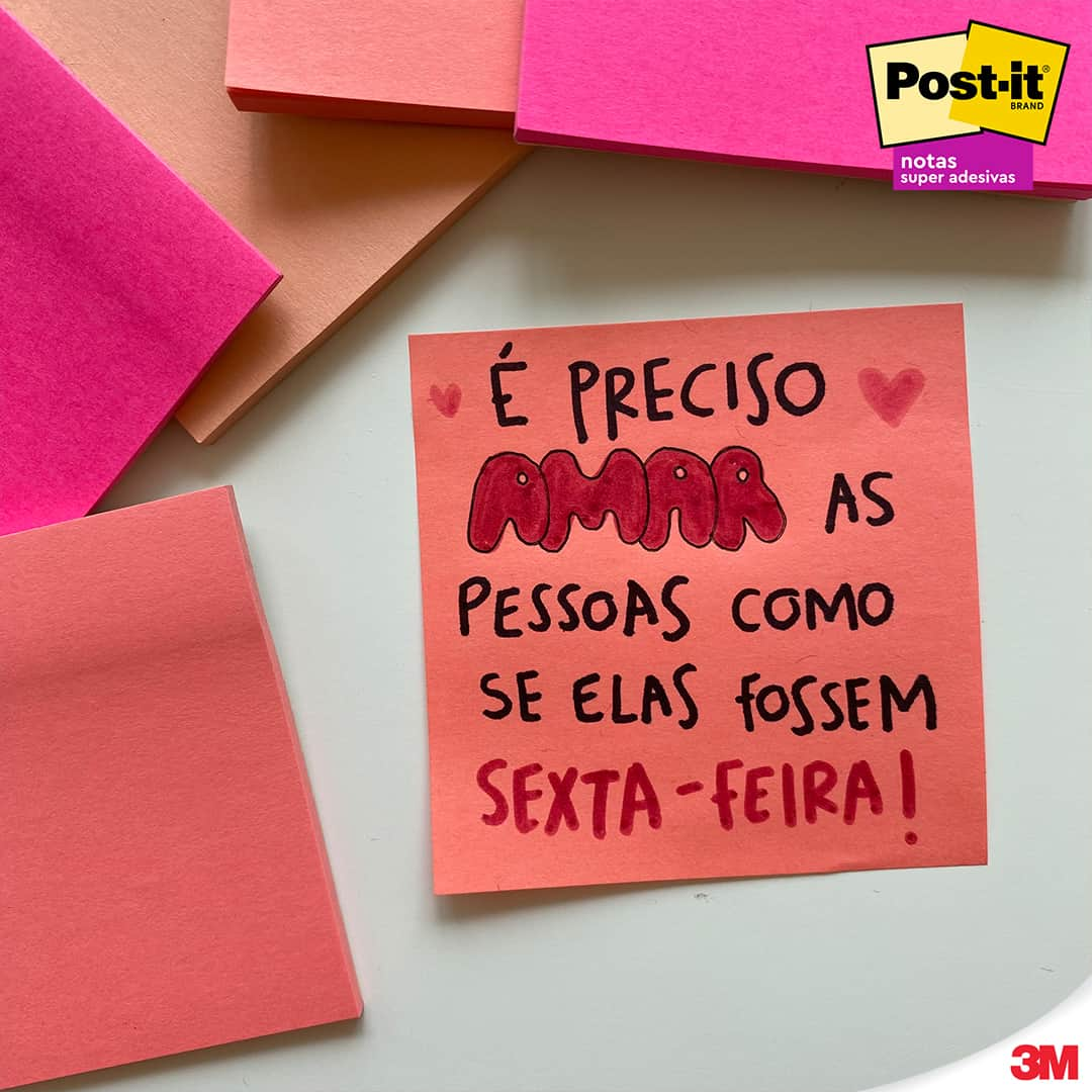 Post-it Brasilさんのインスタグラム写真 - (Post-it BrasilInstagram)「Depois de uma semana de muito trabalho e estudos, chega a Sexta-Feira e é melhor ainda se é uma #SextaPostitiva. Conta para gente como você vai curtir o final de semana?」4月28日 21時00分 - postitbrasil