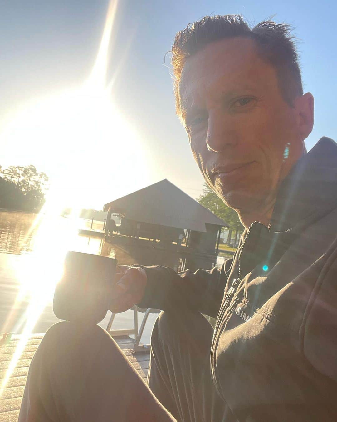 Brent Ehrlerさんのインスタグラム写真 - (Brent EhrlerInstagram)「Morning sun 🌞 Morning Coffee ☕️」4月28日 21時10分 - brentehrlerfishing