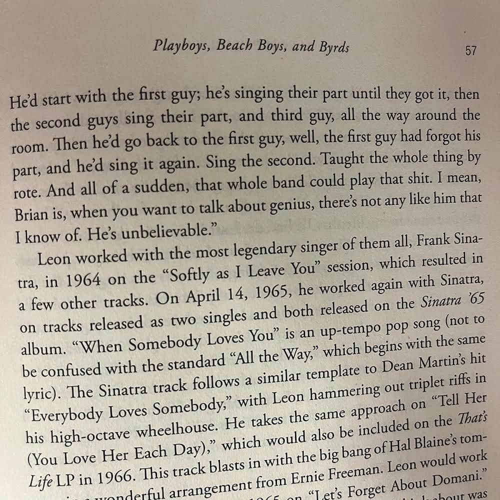 ブライアン・ウィルソンさんのインスタグラム写真 - (ブライアン・ウィルソンInstagram)「In the new book “Leon Russell” by Bill Janovitz, Leon talked about Brian’s process of working with studio musicians.  @billjoanovitz #leonrussell #studiomusicians #californiagirls」4月28日 21時29分 - brianwilsonlive