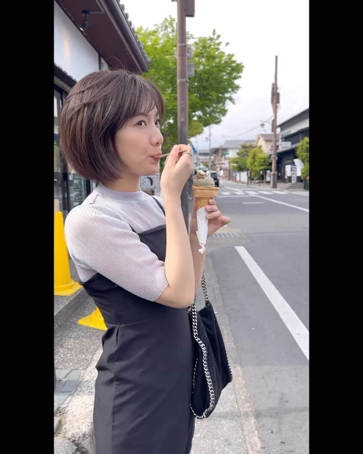 矢野優花のインスタグラム：「板前さんの叔父が京都にお店を出したので祖母と姉と兄と行ってきました☺️ たくさん食べた旅だった〜✨」
