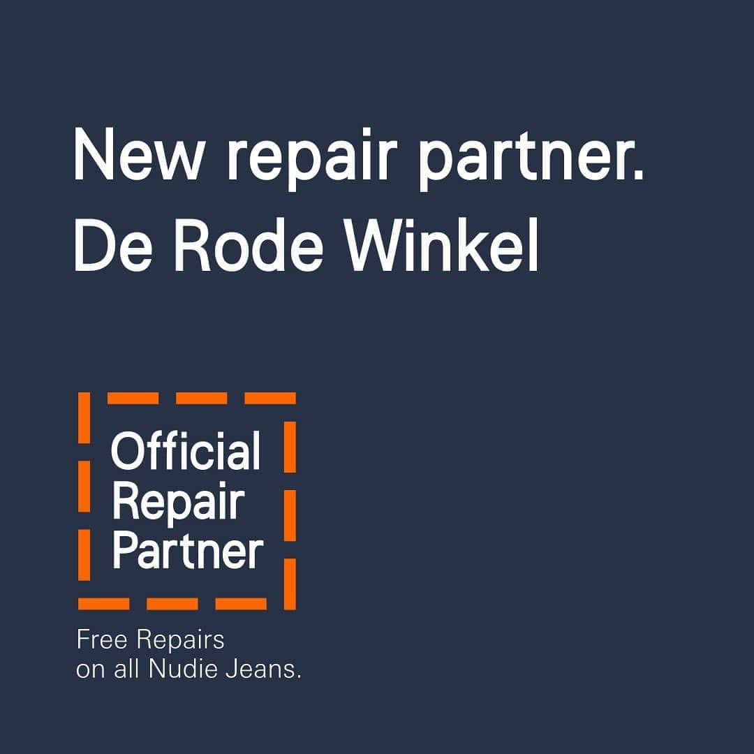 ヌーディージーンズさんのインスタグラム写真 - (ヌーディージーンズInstagram)「We proudly announce new Official Repair Partner @derodewinkel in the name of free repairs forever!  The dedicated team at De Rode Winkel will provide free repairs on all your Nudie Jeans, ensuring you get more life out of your denim.  De Rode Winkel is a family business based in Utrecht, Netherlands. Having been founded in 1837 and originally a tailor, they transitioned into workwear, providing clothing for farmers and gardeners before they became one of Europe's leading jeans specialists.  De Rode Winkel's passion for denim and sustainability makes them a perfect partner for our free repairs forever program, and its with great pleasure, we move forward together, repairing more jeans and prolonging the life of our garments.  #NudieJeans #DeRodeWinkel #FreeRepairsForever」4月28日 22時26分 - nudiejeans