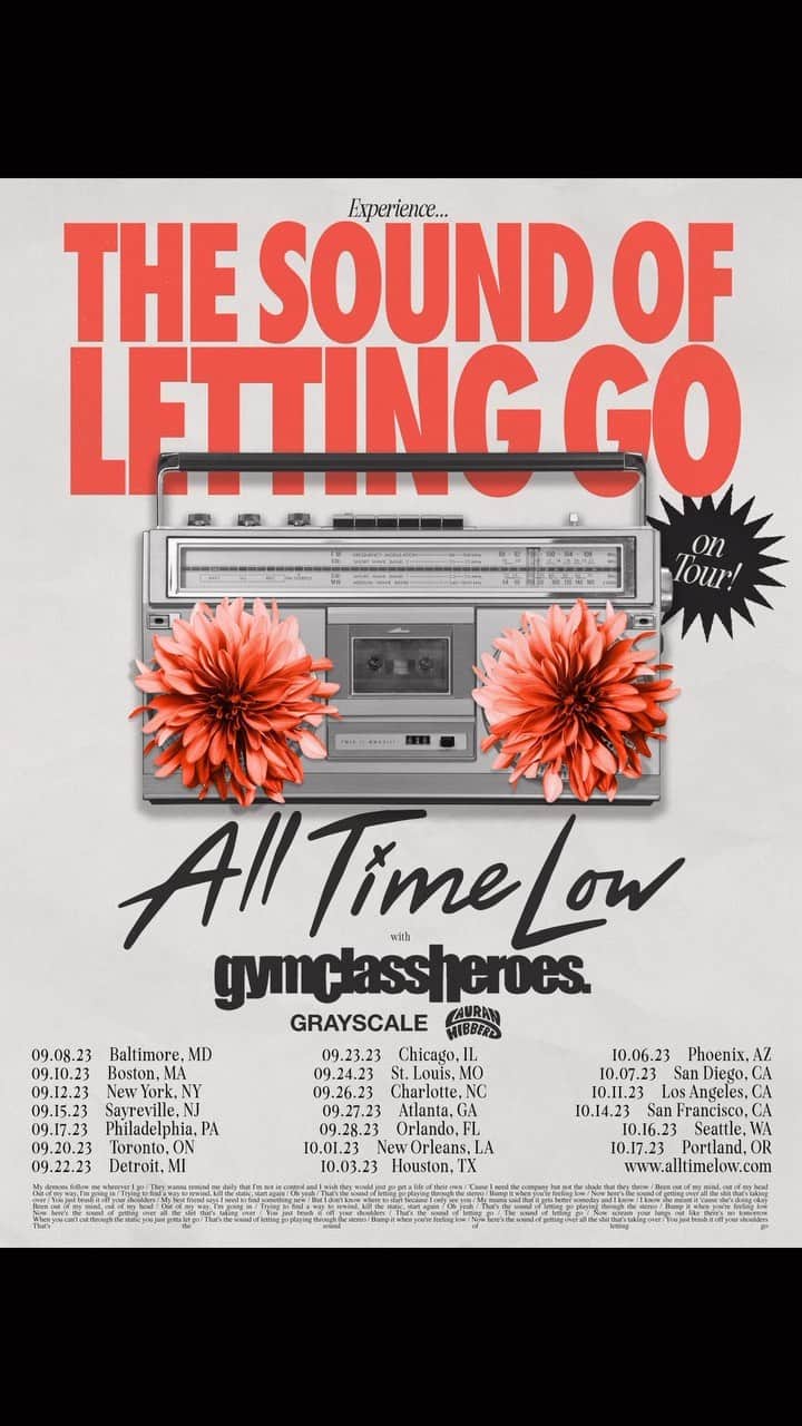All Time Lowのインスタグラム：「Come for the chaos. Stay for The Sound of Letting Go - On Tour! On sale now!」