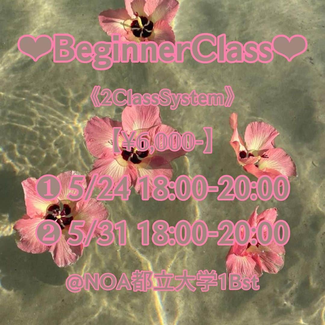 Asuka Fujimoriのインスタグラム：「BeginnerClass✨🧠 今年ラストの予定です✨🤍 . 両日受講できる方のみご予約可能です！ . ご予約後のキャンセルはキャンセル料が発生するのでご了承下さい。 , ご予約はDMにて名前,電話番号をお送りください📲」