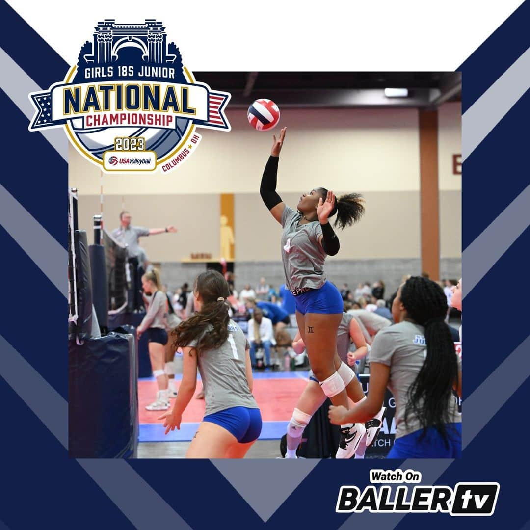 USA Volleyballさんのインスタグラム写真 - (USA VolleyballInstagram)「It's finally here! The 2023 Girls 18s National Championship is underway in Columbus. We have four courts free to stream on our event page, all others are available on BallerTV!  Watch now, link in bio. #gjnc18」4月29日 0時00分 - usavolleyball