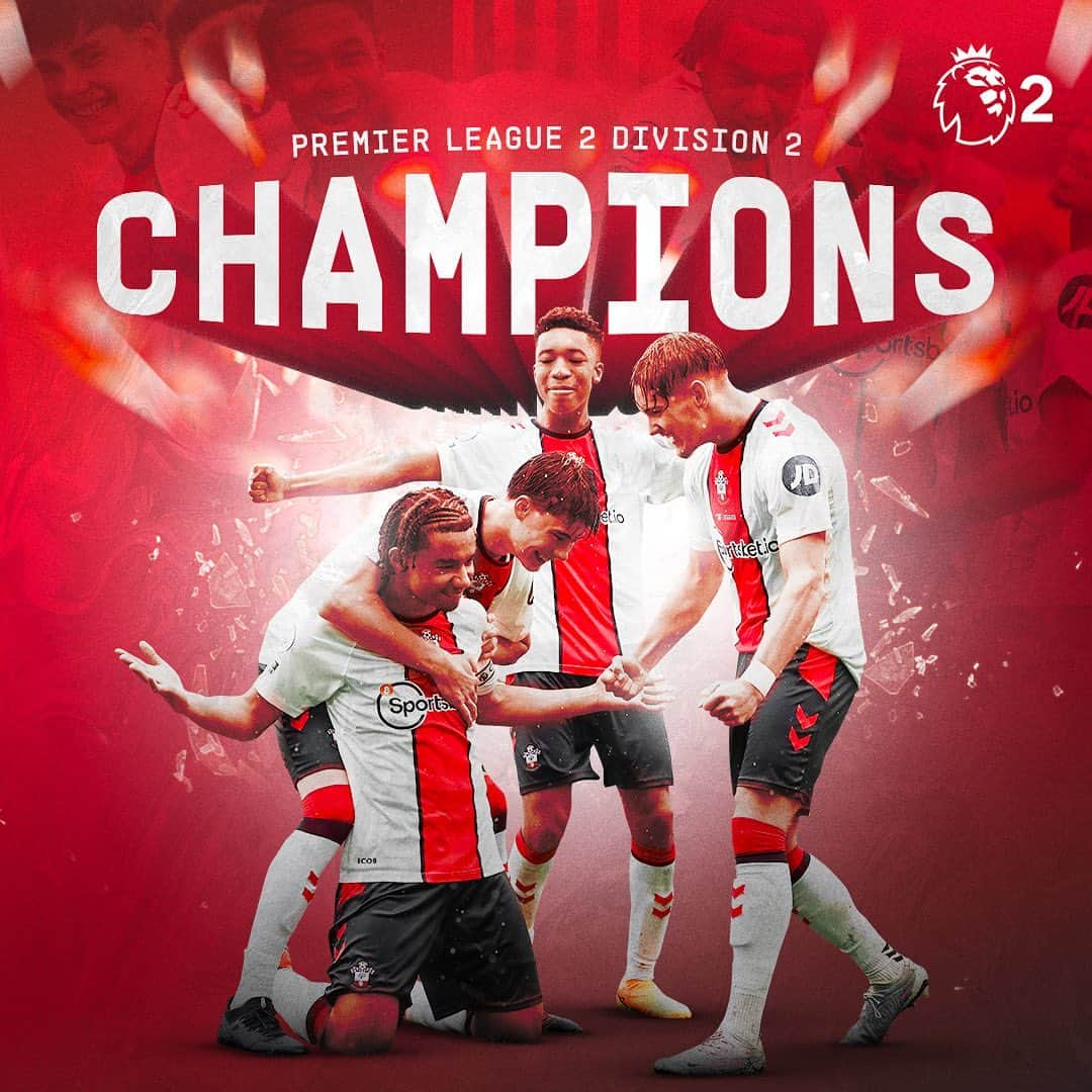 サウサンプトンFCさんのインスタグラム写真 - (サウサンプトンFCInstagram)「🏆#SaintsFC B are #PL2 Division 2 CHAMPIONS 😇」4月29日 0時02分 - southamptonfc