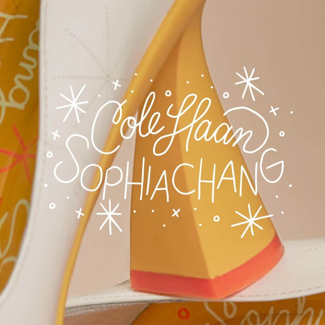 Cole Haanのインスタグラム：「Coming Soon : Cole Haan x Sophia Chang. Vivid color. Bold style.」