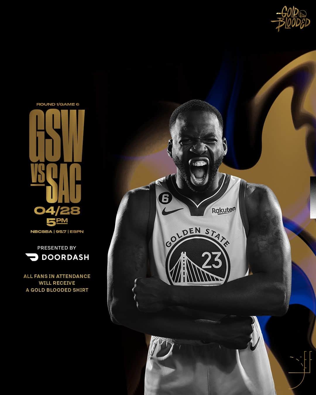 ゴールデンステート・ウォリアーズのインスタグラム：「Game 6, our house.  @doordash || #GoldBlooded」