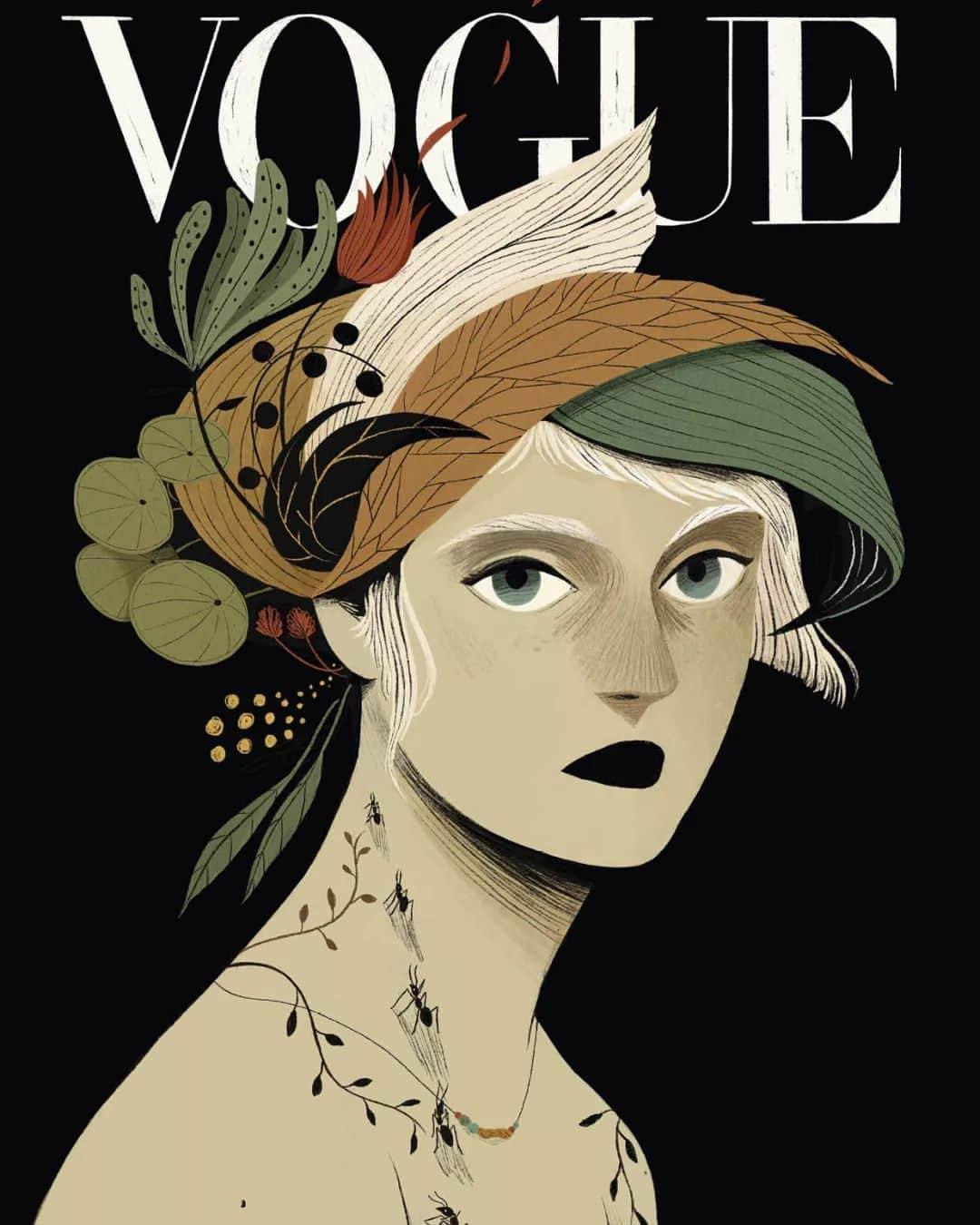 Vogue Españaさんのインスタグラム写真 - (Vogue EspañaInstagram)「Las portadas que no fueron  Con motivo del 35 aniversario de @voguespain, nueve artistas locales han creado sus portadas soñadas, publicadas en el número de mayo de la revista. Sobre ‘Narcisa botánica’ @lauraperezgranel cuenta que “la mujer albina entre la flora se muestra natural y atraída por los elementos escogidos y que la escogen. Plantas y hormigas forman a modo de bodegón efímero una instantánea que se captura de manera pictórica siendo y sin ser”. #Vogue35 {Puedes ver todas las portadas en el link de la bio de @voguespain}」4月29日 1時00分 - voguespain