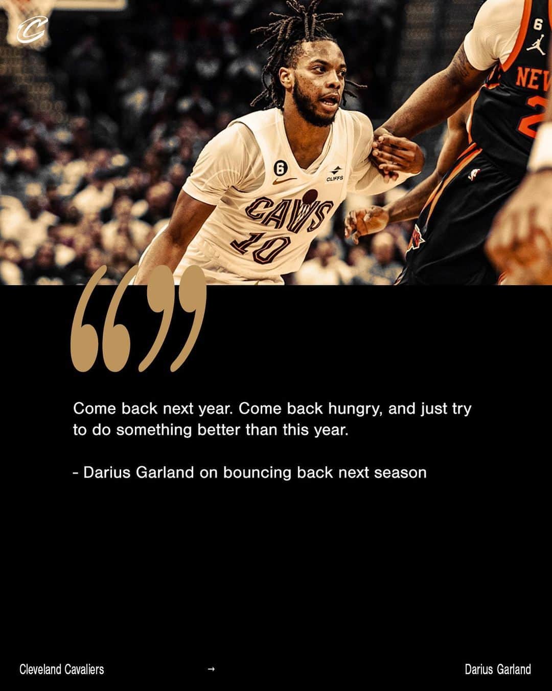キャブスのインスタグラム：「Come back hungrier than before. #LetEmKnow」
