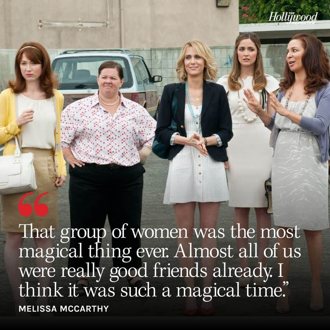 ハリウッド・リポーターさんのインスタグラム写真 - (ハリウッド・リポーターInstagram)「#MelissaMcCarthy admits she would waste no time to get the gang back together for a 'Bridesmaids' sequel. The Oscar-nominated actress recently said she would do a follow-up to the 2011 film “this afternoon, right now.” McCarthy also recalled one of her favorite memories from set was “just being around that many funny people where truly it was like people dropping to the ground because we couldn’t get air in.” Hit the link in bio for more on McCarthy's experience working on 'Bridesmaids.'」4月29日 1時03分 - hollywoodreporter