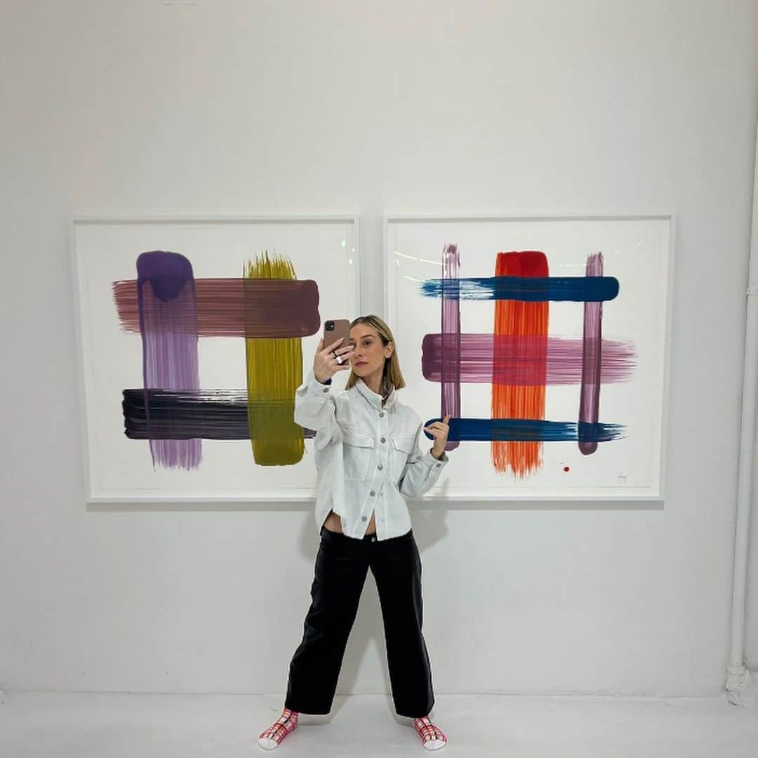 Ashley Avignoneのインスタグラム：「@cj_hendry latest exhibition PLAID」