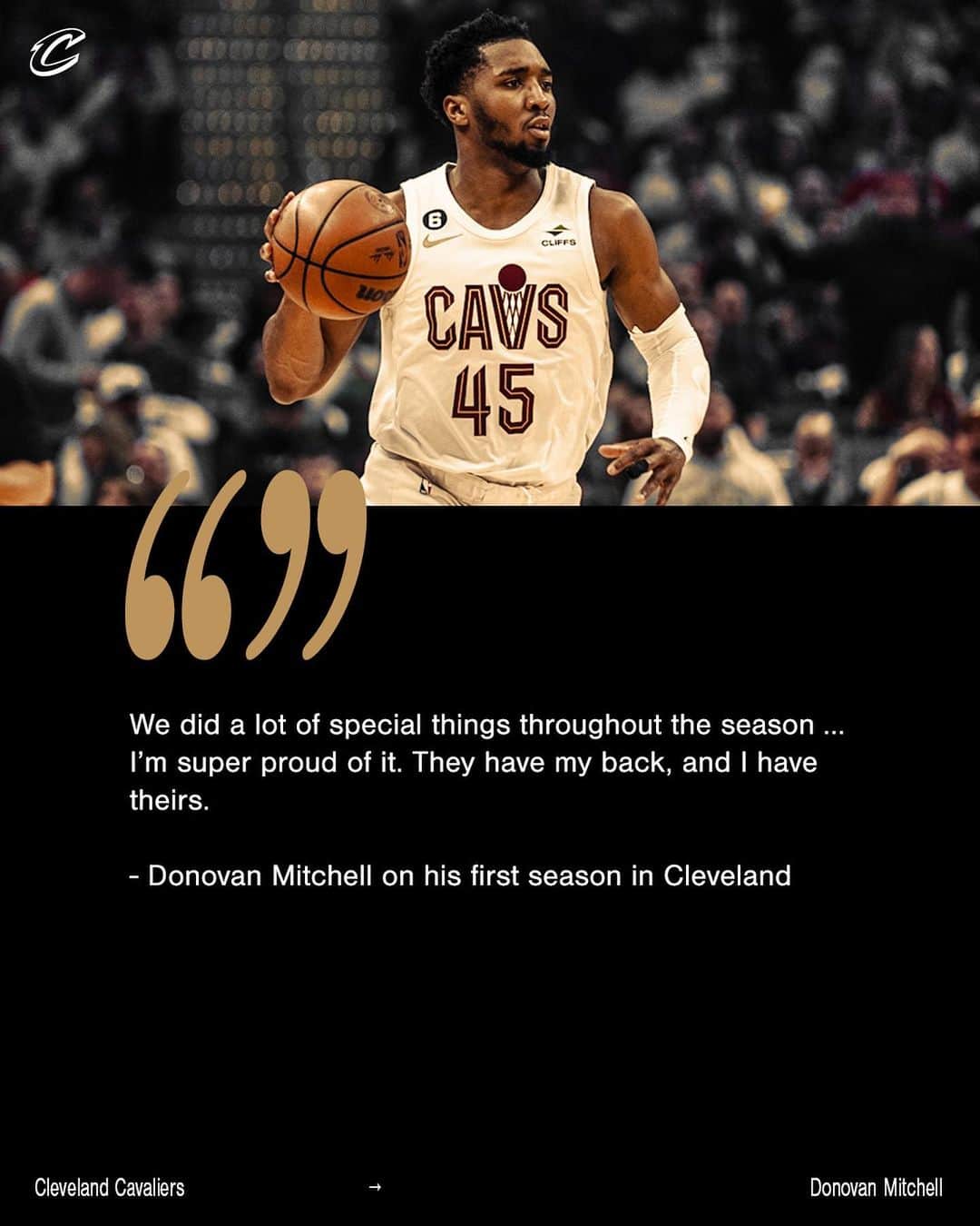 キャブスのインスタグラム：「Something special in Cleveland. #LetEmKnow」