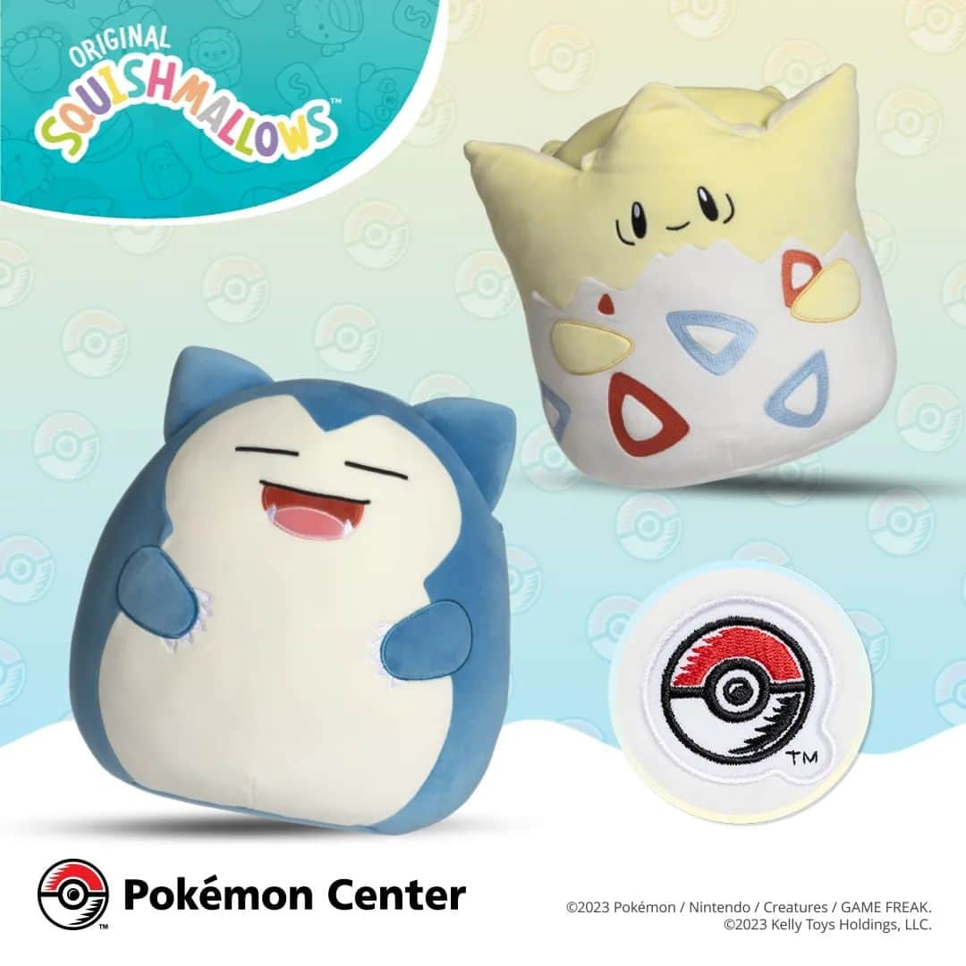 Pokémonさんのインスタグラム写真 - (PokémonInstagram)「Catch them before they disappear! 💤🥚  Snorlax and Togepi Squishmallows with the Pokémon Center patch are now available exclusively at #PokemonCenter!  Shop #SquishmallowsxPokemon now while supplies last at link in bio.」4月29日 2時27分 - pokemon