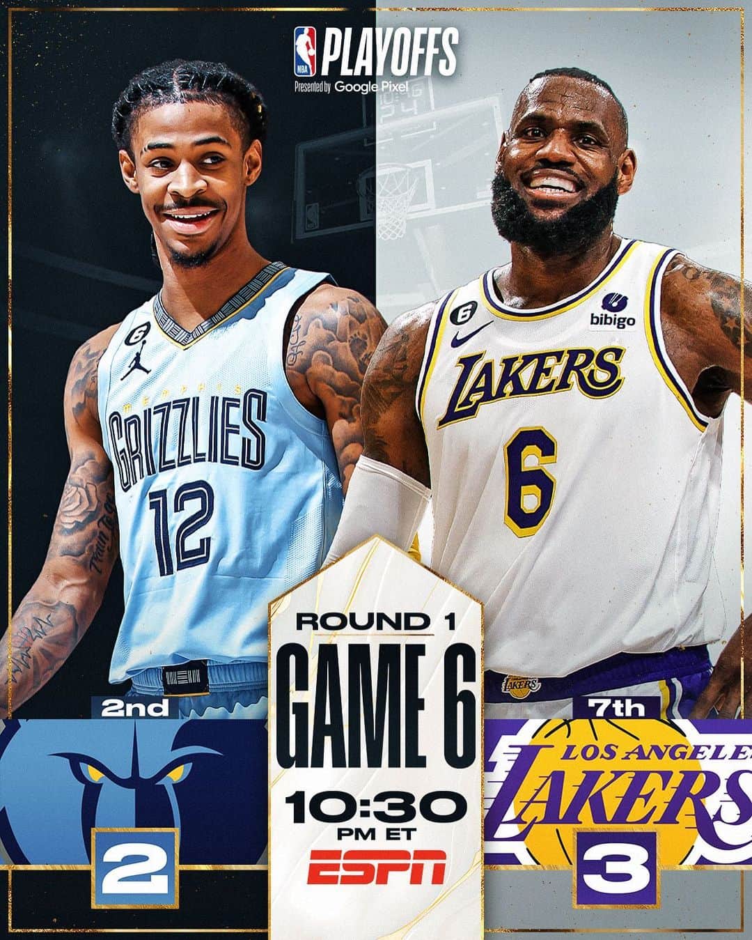 NBAさんのインスタグラム写真 - (NBAInstagram)「Will the @lakers advance.. or will the @memgrizz force a GAME 7 on Sunday??  #NBAPlayoffs presented by Google Pixel」4月29日 2時40分 - nba