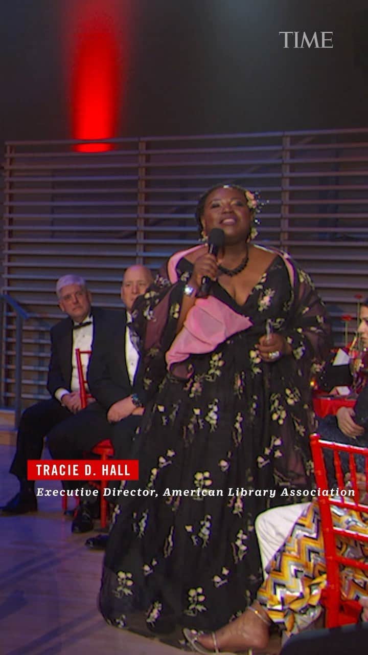 TIME Magazineのインスタグラム：「Tracie D. Hall urges the importance of keeping libraries free and accessible to all.  Watch the TIME100 this Sunday at 7/6c on ABC | produced by @timestudios」