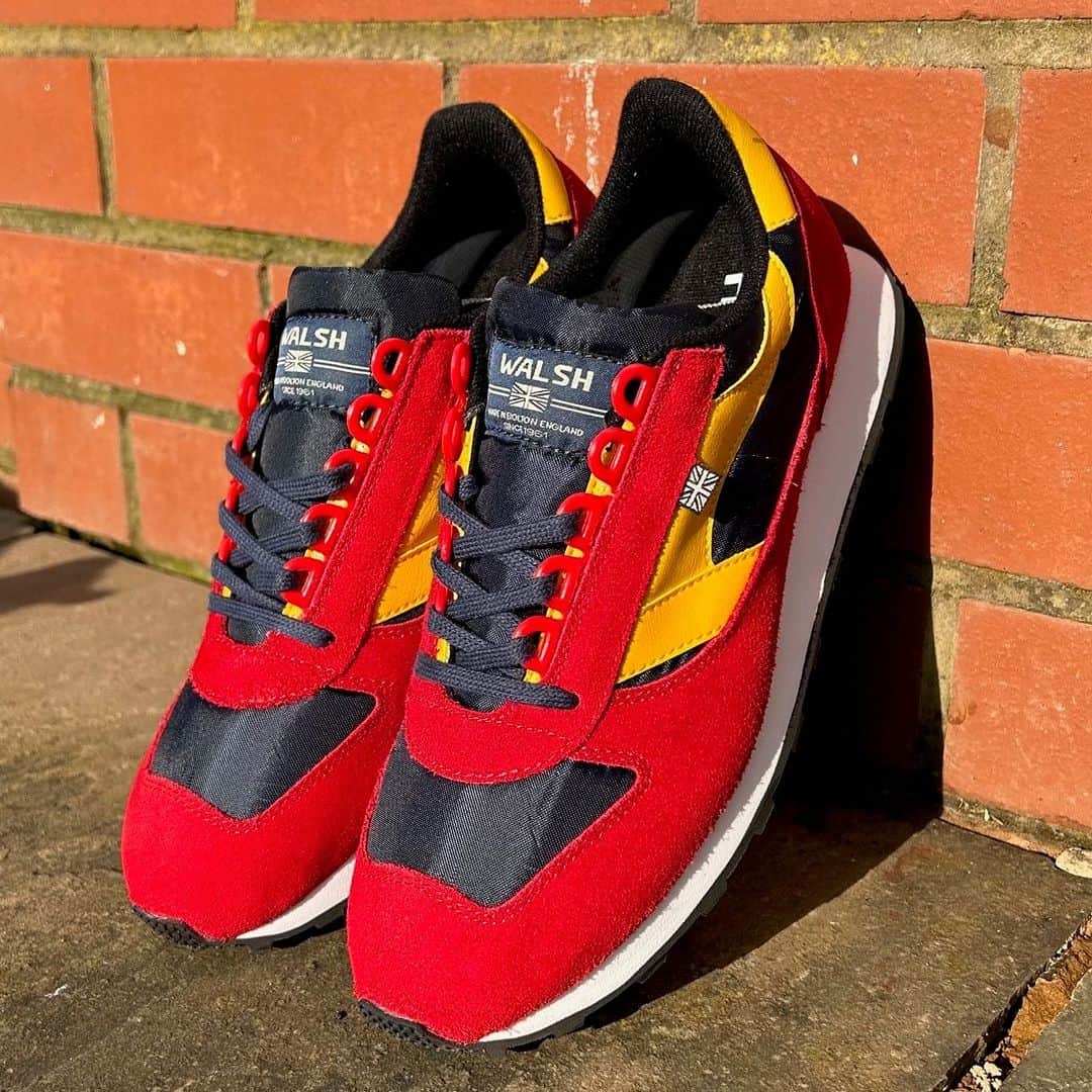ウォルシュのインスタグラム：「The Walsh Latest: European Jubilee.  normanwalshuk.com  #normanwalsh #britishmade #sneakers #trainers #ukmfg #madeinbritain #footwear」