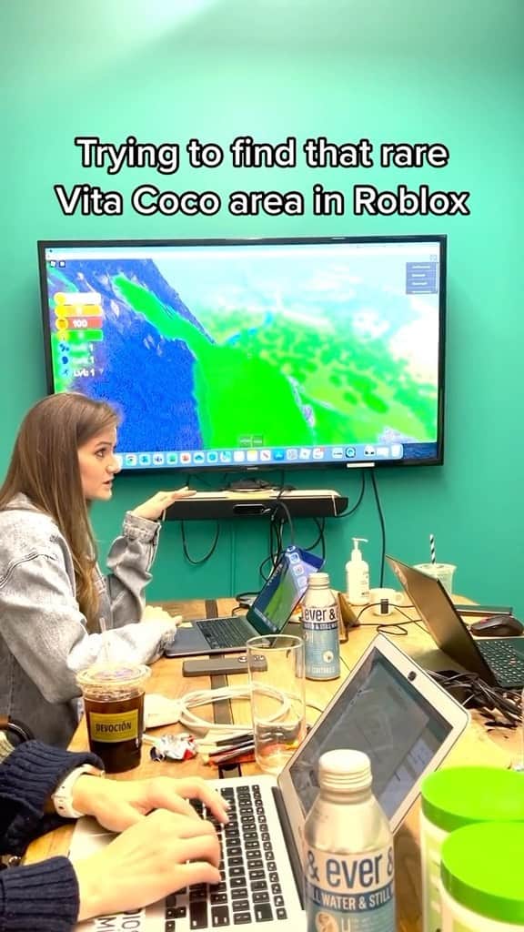 Vita Coco Coconut Waterのインスタグラム：「Launching The Coconut Grove on @roblox was only a little stressful for our team but worth it. Have you found all the hidden gems yet? 👀」