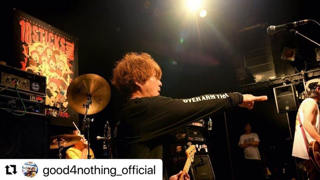 U-tanさんのインスタグラム写真 - (U-tanInstagram)「#Repost @good4nothing_official with @use.repost ・・・ 「18 STICKS TOUR～堺のオッさんと9人の花嫁～」  2023.04.28  水戸LIGHT HOUSE  photo by 半田安政」4月29日 14時16分 - utan_g4n