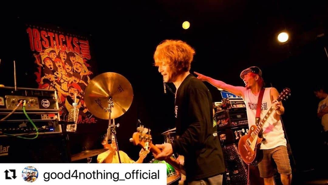 U-tanさんのインスタグラム写真 - (U-tanInstagram)「#Repost @good4nothing_official with @use.repost ・・・ 「18 STICKS TOUR～堺のオッさんと9人の花嫁～」  2023.04.28  水戸LIGHT HOUSE  photo by 半田安政」4月29日 14時16分 - utan_g4n