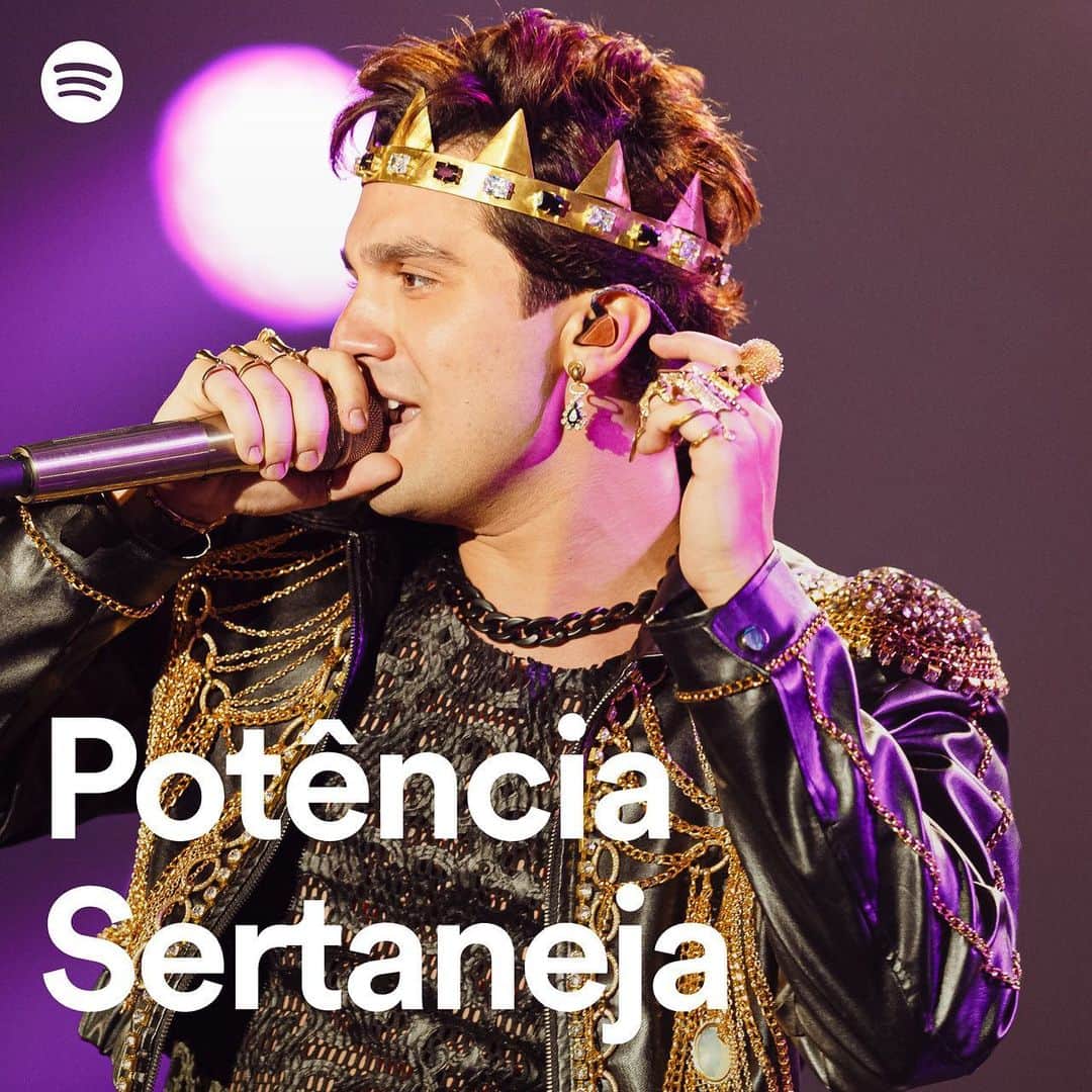 ルアン・サンタナのインスタグラム：「DEUS É MUITO BOM, a minha nova música, é capa da Potência Sertaneja no @spotifybrasil!! já foram lá ouvir? 😀」