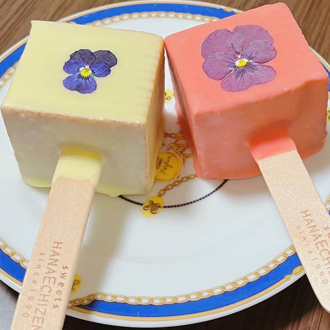 小川満鈴さんのインスタグラム写真 - (小川満鈴Instagram)「❀ @sweetshanaechizen さんのスイーツセット🍰✨  天使のドゥーブルフロマージュは2種類のチーズケーキでラズベリージャムも入ってて濃厚で美味しかったなぁ。 エディブルフラワーロリポップはアイスクリームみたいなデザインでめっちゃ可愛い。  もうすぐ母の日だから🎁💐 カードとミニカーネーションもついてるよ♡  PR @sweetshanaechizen #hanaechizen #花えちぜん #フロマージュ #母の日スイーツ #カヌレ #お花スイーツ #バースデーケーキ #sweetshanaechizen #母の日ギフト #母の日 #ケーキ #スイーツ部 #スイーツ女子 #スイーツ好き #スイーツ #デザート #おやつ」4月29日 6時37分 - ogawan_sailormoon