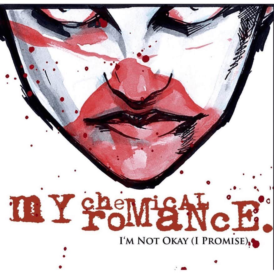 Rock Soundのインスタグラム：「I don’t wanna make it. I just wanna…tell you that My Chemical Romance’s ‘I’m Not Okay (I Promise)’ is now certified Platinum in the UK 🎉  #mychemicalromance」