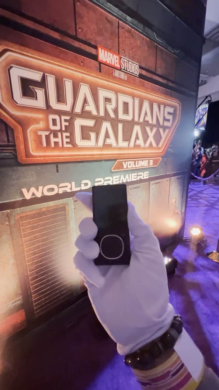 Microsoftのインスタグラム：「The Microsoft Zune took center stage at @marvelstudios’ Guardians of the Galaxy Vol. 3 World Premiere, and the results are flawless 🔥 Experience #GotGVol3 only in theaters 5/5」